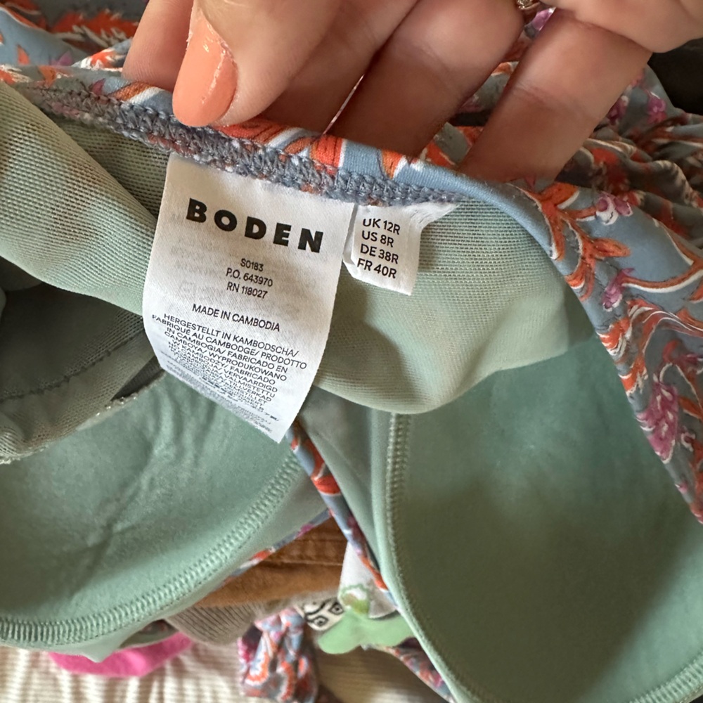 Boden Levanzo Halter Paisley Print Swimsuit - Picture 6 of 6